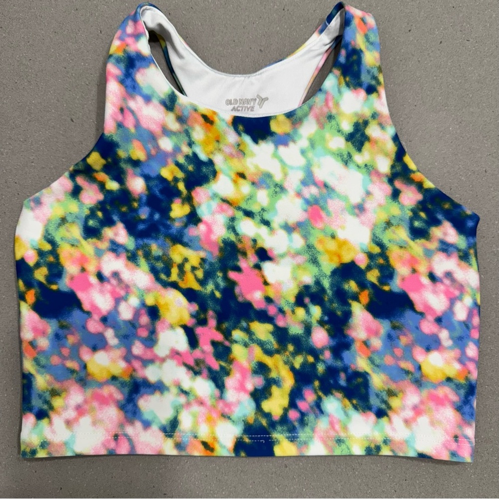 Old Navy Girls Powersoft Longline Sports Bra M(8)